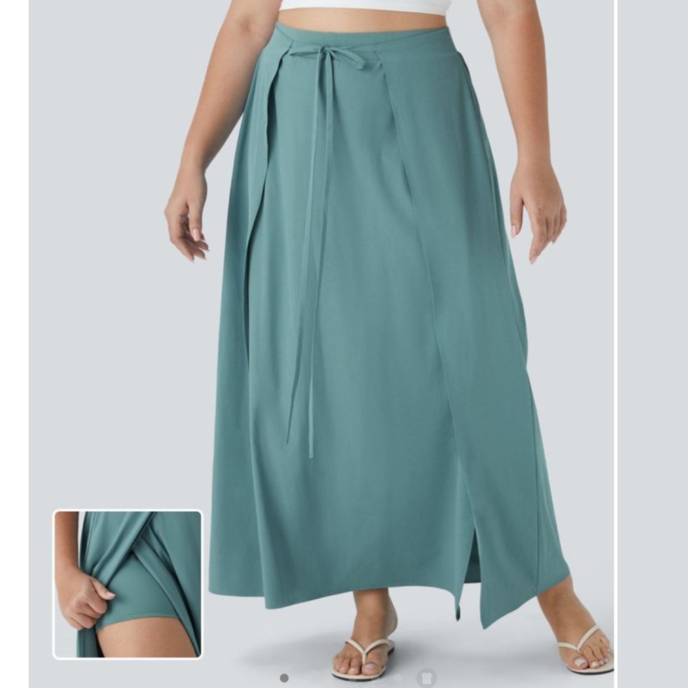 Halara quick dry maxi skirt with built in shorts